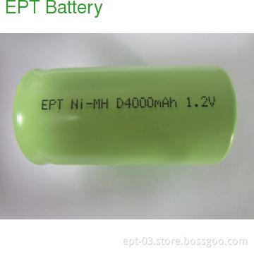 EPT  D size 4000mAh NIMH Rechargeable battery